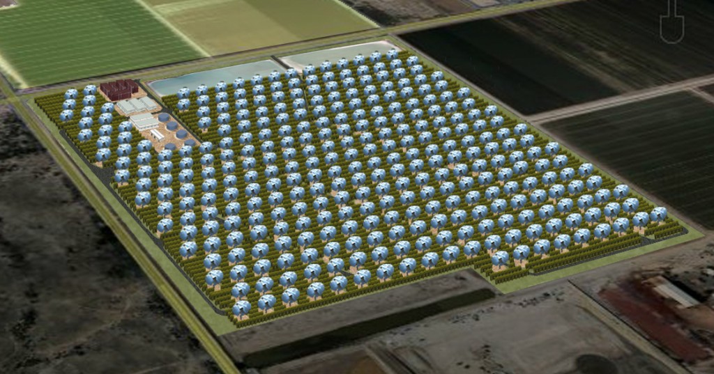 64 MW Solar-ag-pond